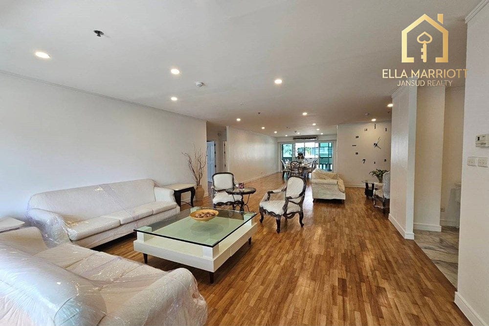 Rent 130K | 315sqm 3BR 4BA+Maid | Pet-Friendly | 4 Min BTS Asok 2