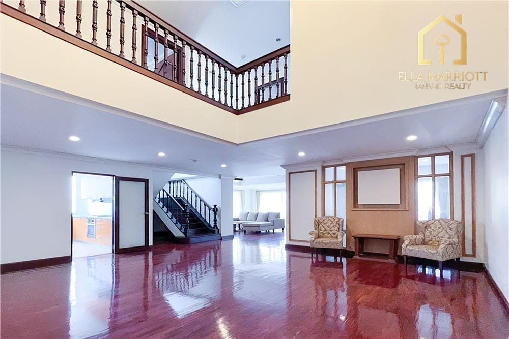 Rent 80K | 380sqm 4BR Duplex | Cat-Friendly | Best Value Phloen Chit 1