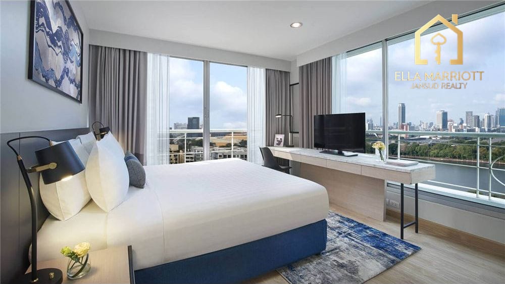1-Schlafzimmer-Eigentumswohnung im Lake View Serviced Apartment in Asoke 1