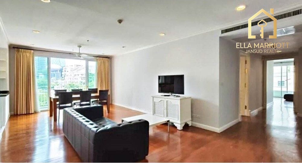 3-Bedroom Condo at Krisna Residence — 7 min walk to MRT Khlong Toei 2