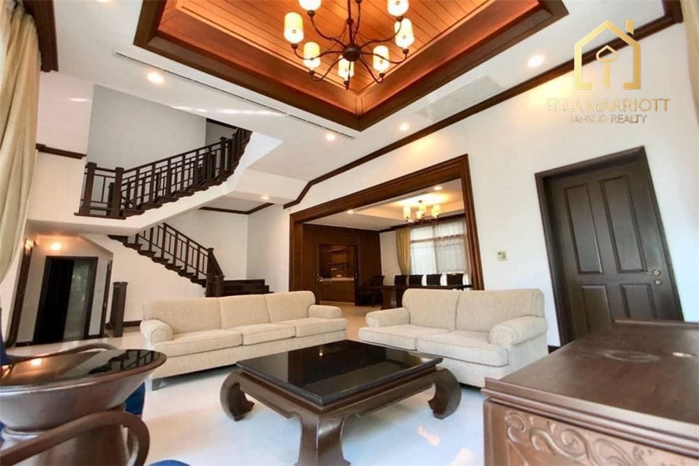 Rent 200K | Spacious 5BR Detached Home in Sathorn Compound with Private Pool & Garden 2