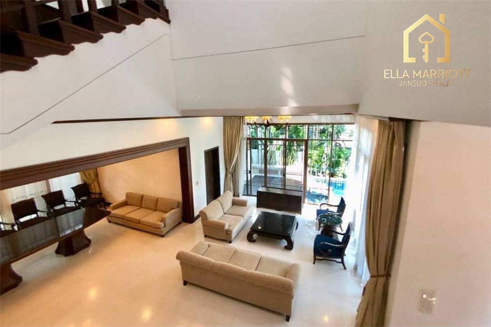Rent 200K | Spacious 5BR Detached Home in Sathorn Compound with Private Pool & Garden 3