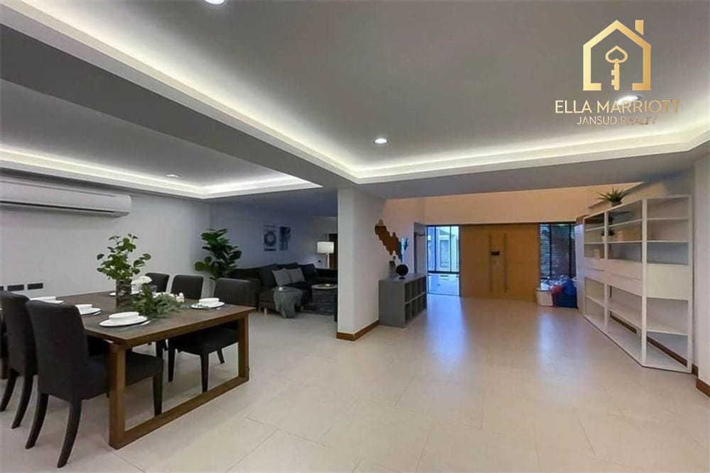 Rent 90K | 220sqm 3-Storey Townhouse | 300m ASB & Samitivej | 6