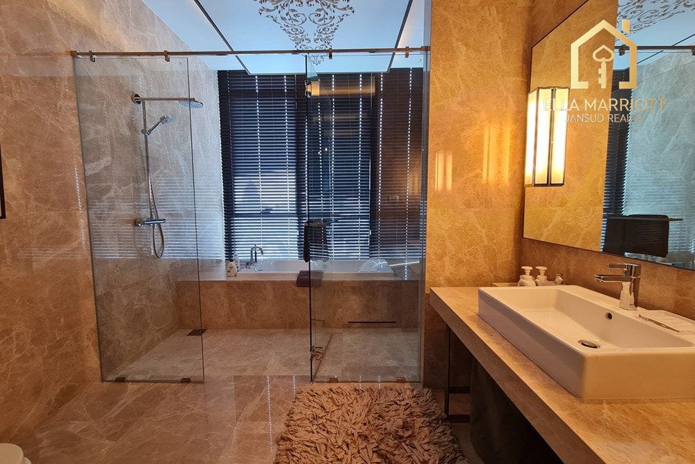 Luxury 3-Bedroom Penthouse with Private Pool Just 4 Mins Walk from BTS Nana 13