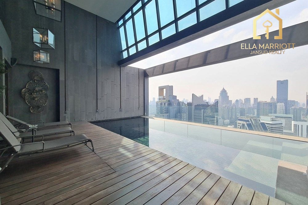 Luxury 3-Bedroom Penthouse with Private Pool Just 4 Mins Walk from BTS Nana 2