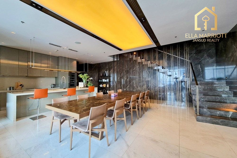 Luxury 3-Bedroom Penthouse with Private Pool Just 4 Mins Walk from BTS Nana 7