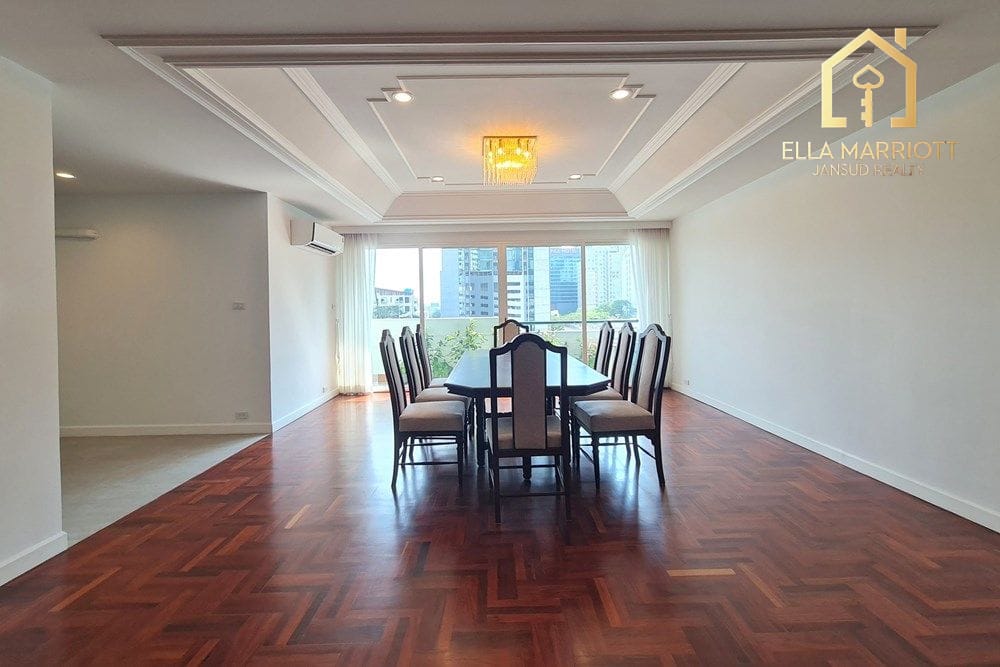Rent 190K | 380sqm 4BR 4BA 6th Fl | Huge Lanai Balcony | Sukhumvit 26 2