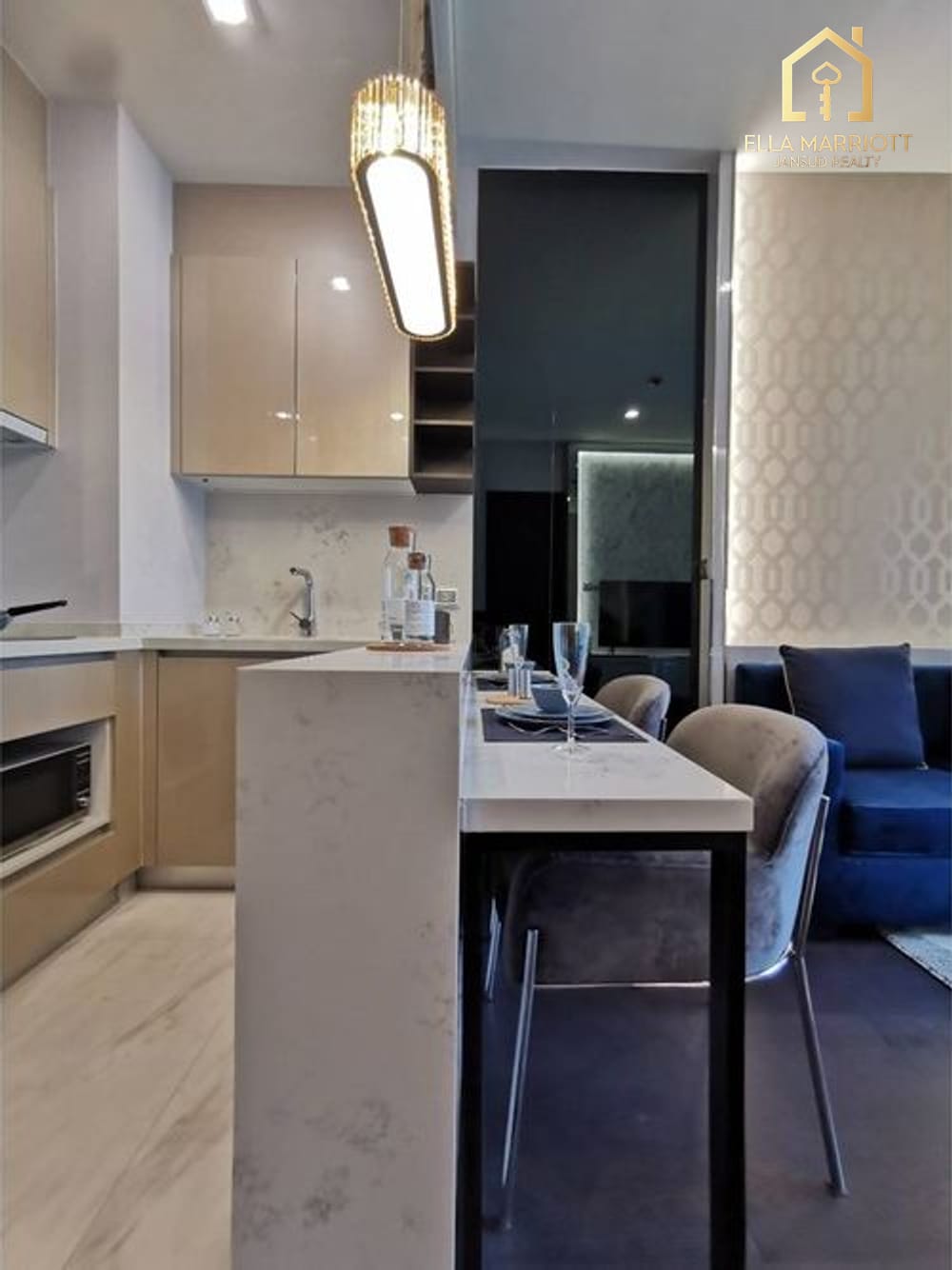 Rent 50K | LAVIQ Sukhumvit 57 | 44sqm 1BR | 18th Fl | 2 Car Parking 5