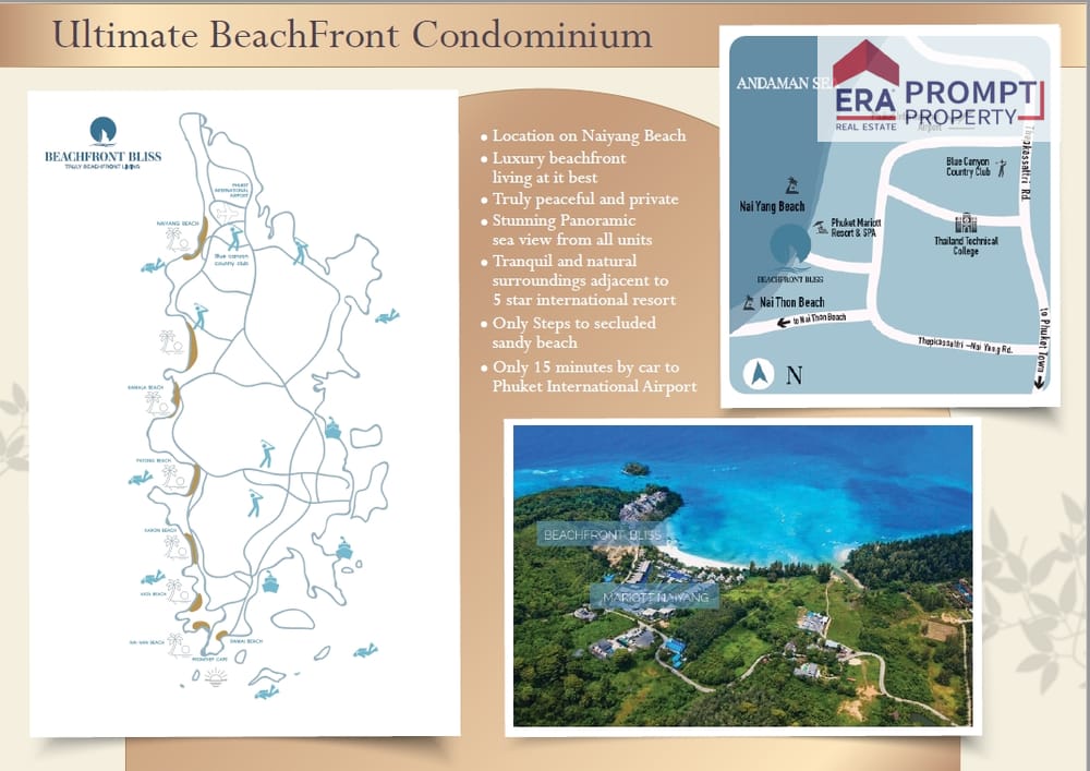 普吉岛纳阳海滩Beachfront Bliss Condominium Phuket公寓32.25平米1室1卫出售 2