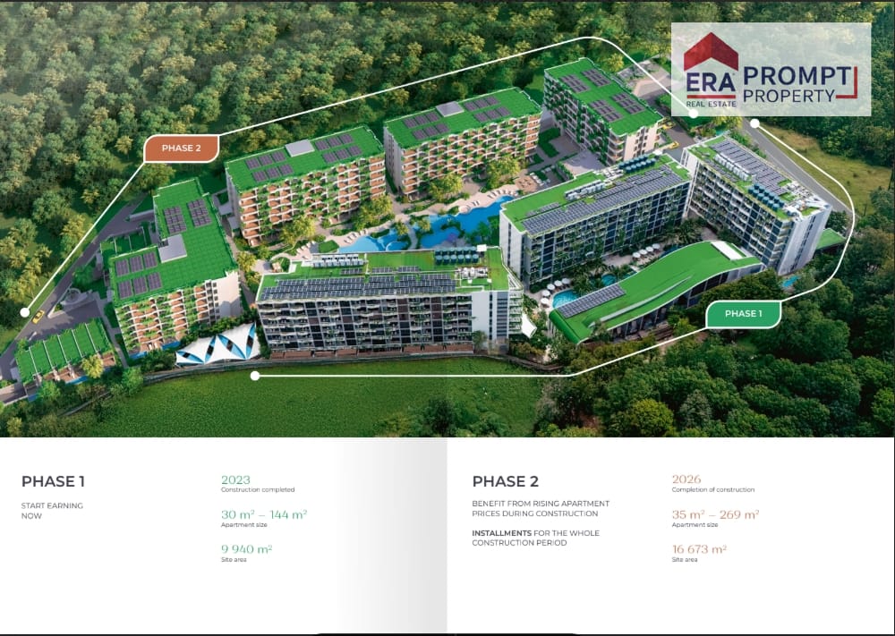 普吉岛邦陶海滩Layan Green Park Phase 2公寓43.69平米1室1卫出售 4