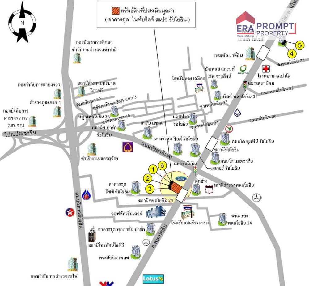 NPA for Sale: KnightsBridge Space Ratchayothin Prime location, close to BTS Ratchayothin, Central Plaza Ladprao, and easy access to all major routes. 4
