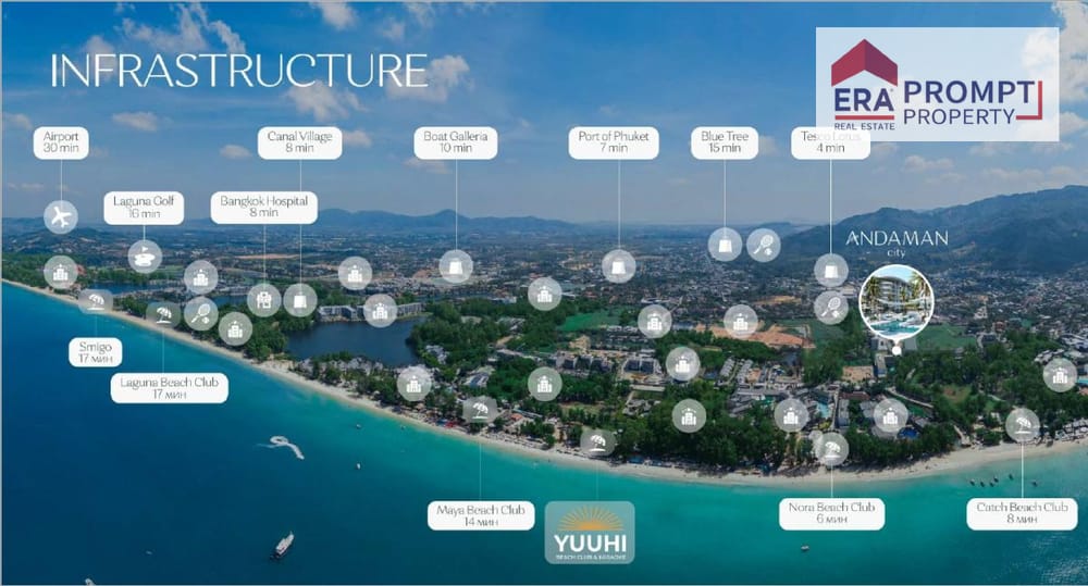 普吉岛邦陶海滩Atrium Andaman City公寓35.74平米1室1卫出售 2