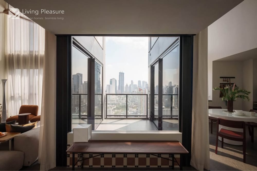 Stylish 2-Bedroom Duplex for Rent I The Lofts Silom I BTS Surasak 8