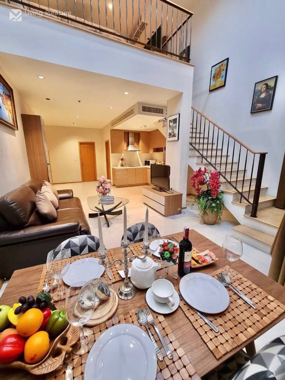 1-Bedroom Duplex for Rent in the Heart of Phrom Phong 2
