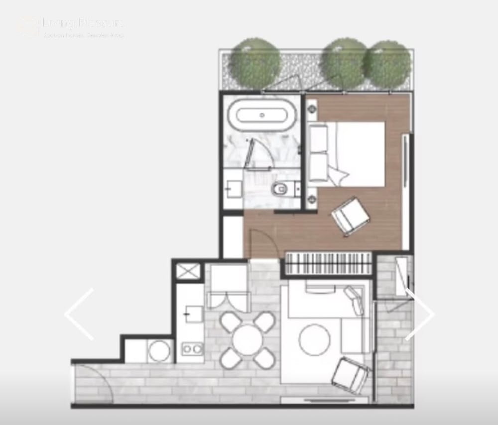 ให้เช่า 1 ห้องนอน คอนโด ใน 168 สุขุมวิท 36 (168 Sukhumvit 36 (Luxury Low-Rise)) 12
