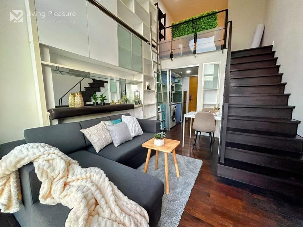 Modern Duplex 1 Bedroom for Sale/Rent at Ideo Morph 38, Pet Friendly near BTS Thong Lo 3