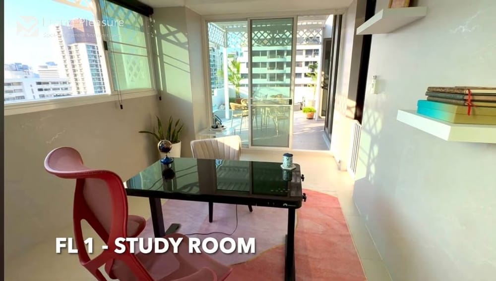 Spacious 3-Bedroom Penthouse for Rent at Supalai Place Sukhumvit 39 with City View 14