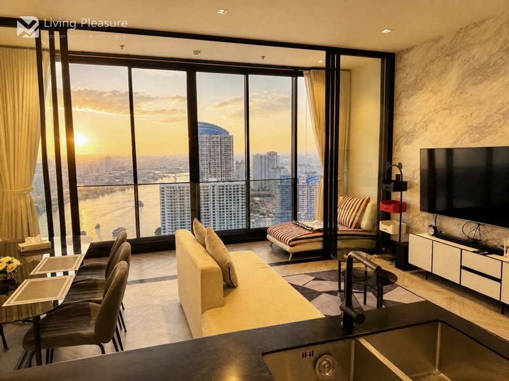 Luxury 2-Bedroom Condo for Sale and Rent at Chapter Charoennakorn - Riverside near BTS Krung Thon Buri 2