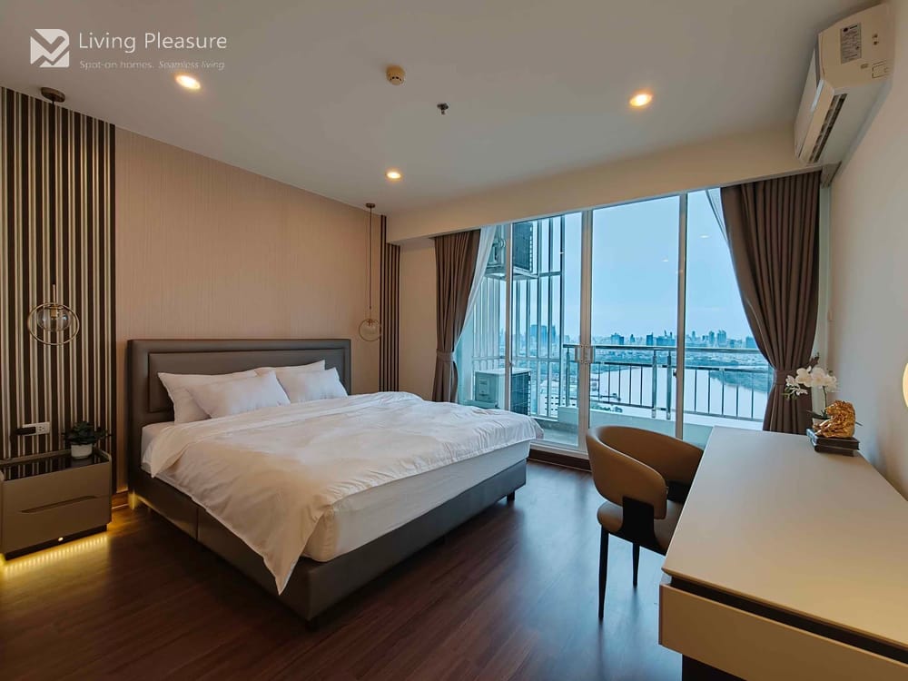 2-Bedroom Condo for Rent at Supalai Prima Riva with City View, Riverside, Bangkok 6