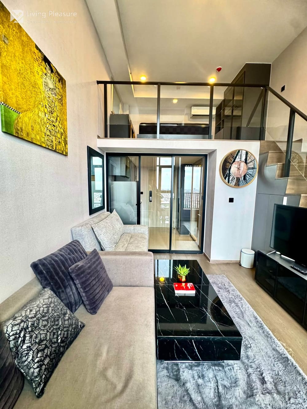 1-Bedroom Duplex for Rent in Park Origin Chula-Samyan, Bang Rak, Bangkok with Air Conditioning 1