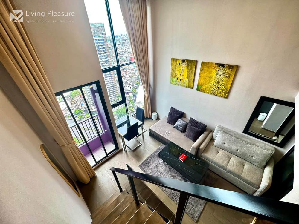 1-Bedroom Duplex for Rent in Park Origin Chula-Samyan, Bang Rak, Bangkok with Air Conditioning 8