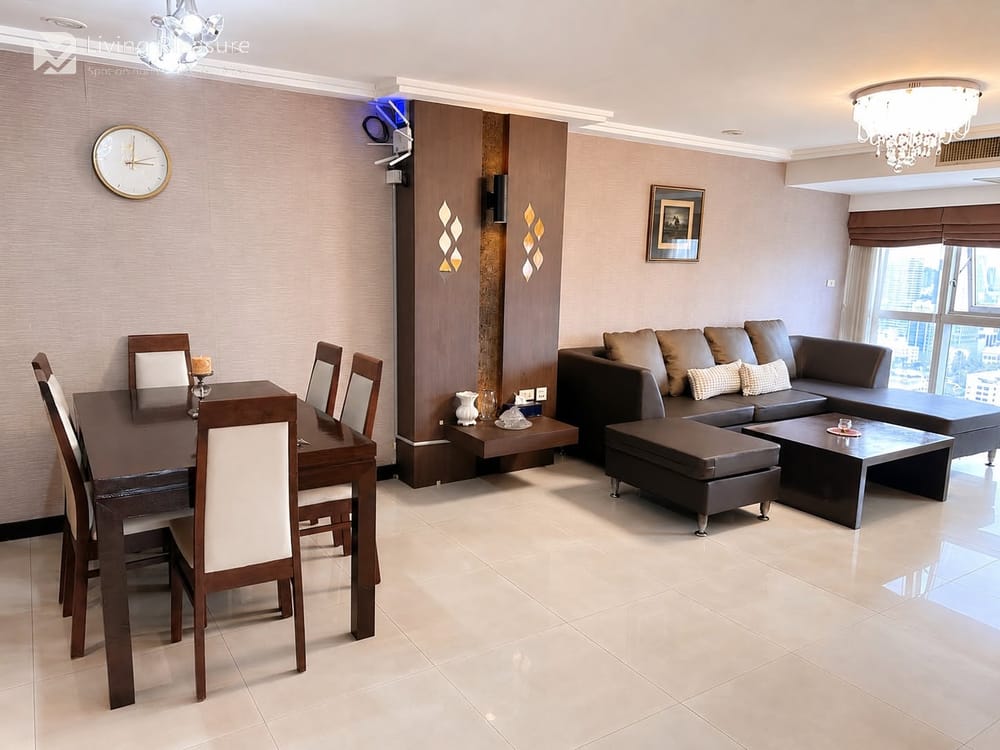 3-Bedroom Condo for Rent at The Waterford Diamond, Upper Sukhumvit - Near BTS Phrom Phong 6