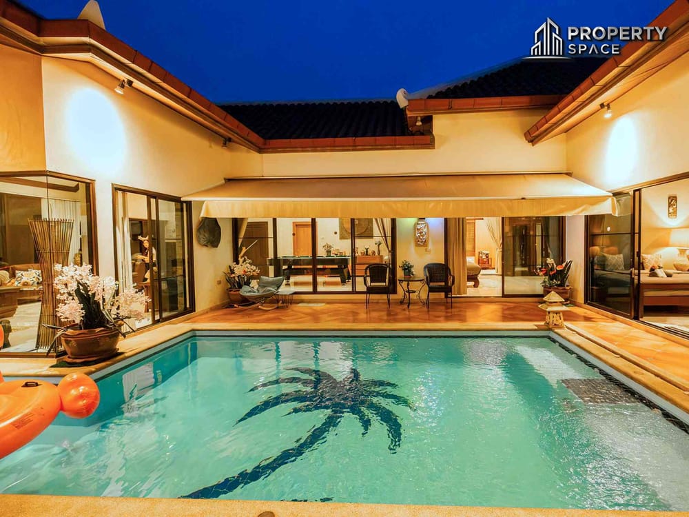 Serene 4-Bedroom Thai Bali-Style Pool Villa Near Jomtien Beach – For Rent Image 1