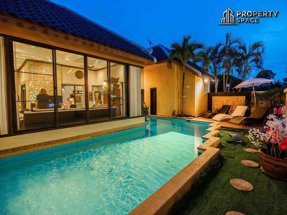 Serene 4-Bedroom Thai Bali-Style Pool Villa Near Jomtien Beach – For Rent Image 4