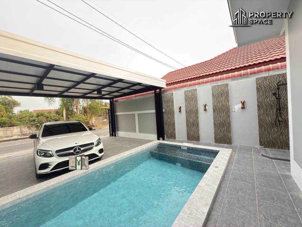 Corner Plot! 3-Bedroom Single House with Private Pool in Huay Yai, Pattaya – For Sale Image 18