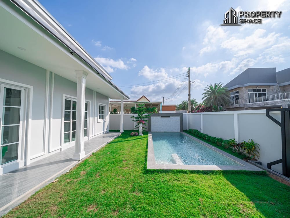 Brand New 4-Bedroom Modern Pool Villa Near Mabprachan Lake, Pattaya – For Sale Image 1