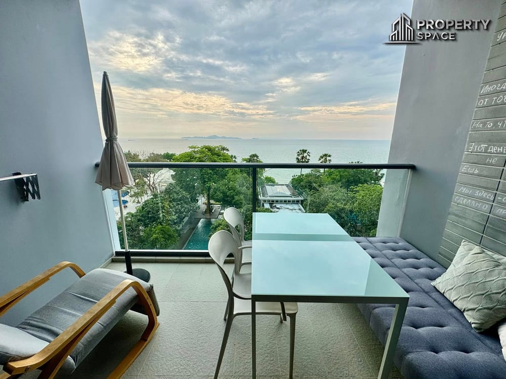 Beachfront Living! Sea View Studio in Zire Wongamat, Pattaya – For Rent Image 1