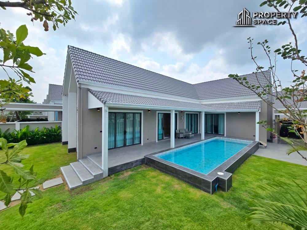 New Nordic-Style 3-Bedroom Corner Pool Villa Near Mabprachan Lake Pattaya For Sale Image 5