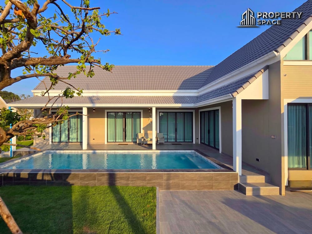 New Nordic-Style 3-Bedroom Corner Pool Villa Near Mabprachan Lake Pattaya For Sale Image 4