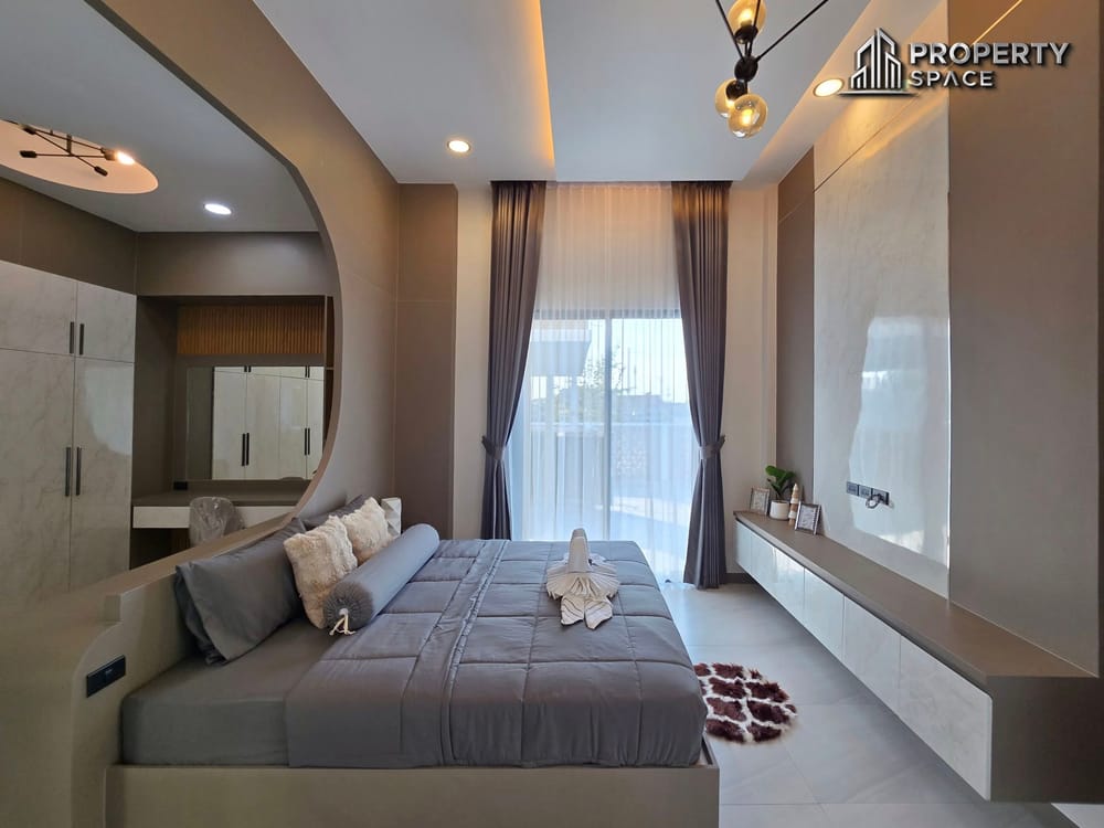 New Nordic-Style 3-Bedroom Corner Pool Villa Near Mabprachan Lake Pattaya For Sale Image 18