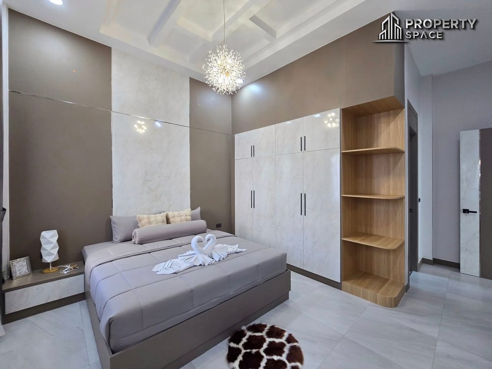 New Nordic-Style 3-Bedroom Corner Pool Villa Near Mabprachan Lake Pattaya For Sale Image 27