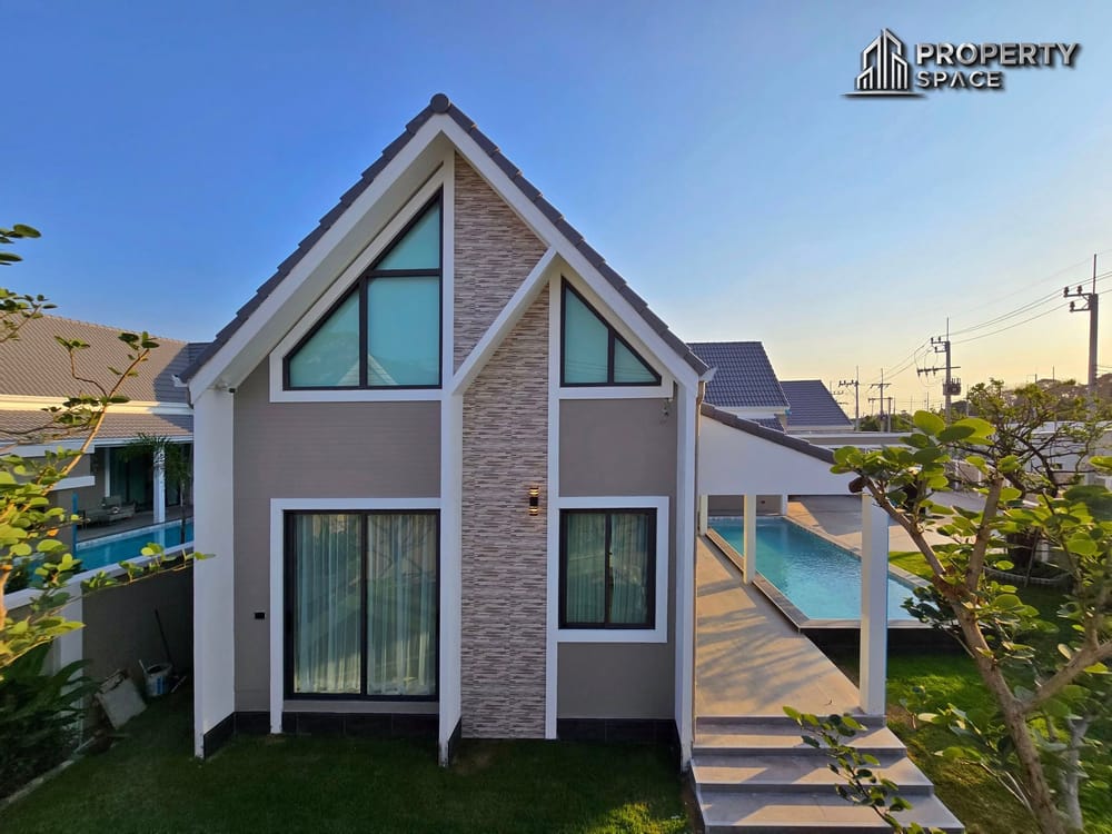 New Nordic-Style 3-Bedroom Corner Pool Villa Near Mabprachan Lake Pattaya For Sale Image 38
