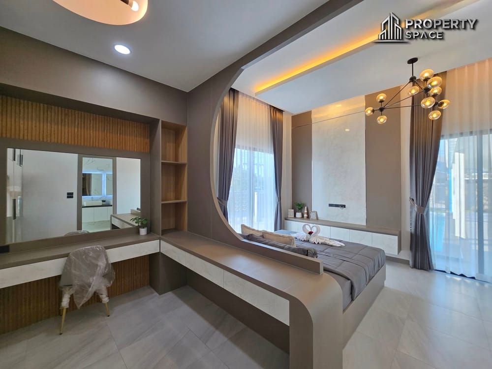 New Nordic-Style 3-Bedroom Corner Pool Villa Near Mabprachan Lake Pattaya For Sale Image 24