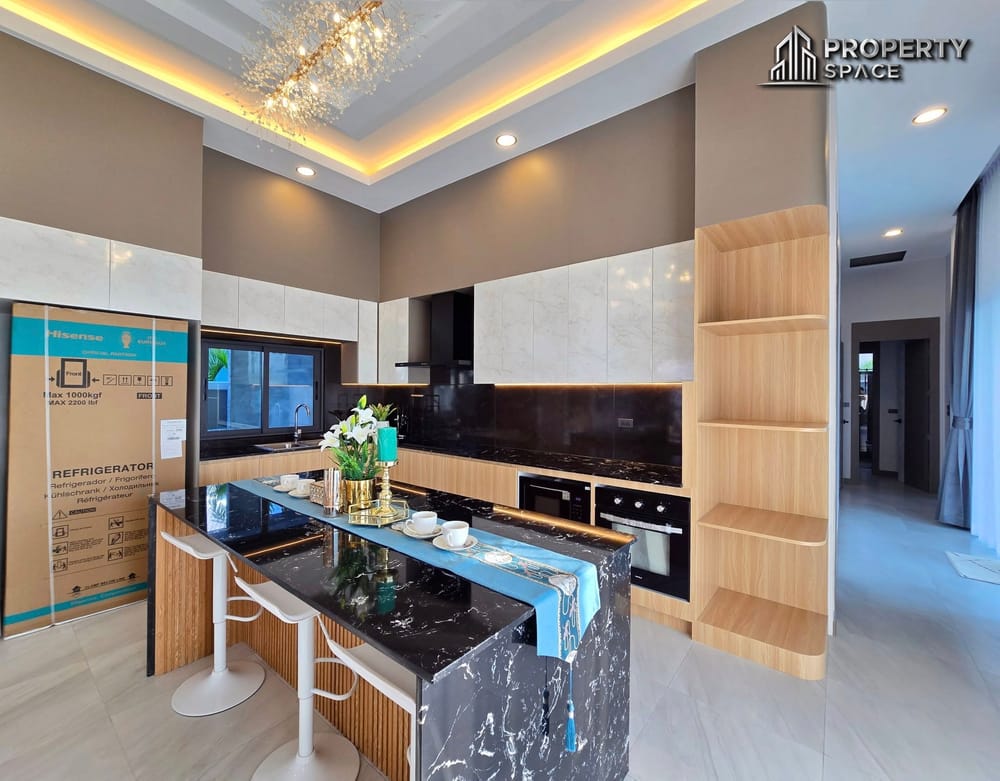 New Nordic-Style 3-Bedroom Corner Pool Villa Near Mabprachan Lake Pattaya For Sale Image 14
