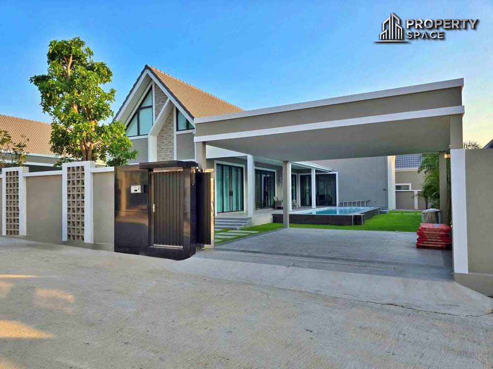 Luxury 3-Bedroom Nordic Pool Villa Near Mabprachan Lake Pattaya – For Sale Image 1