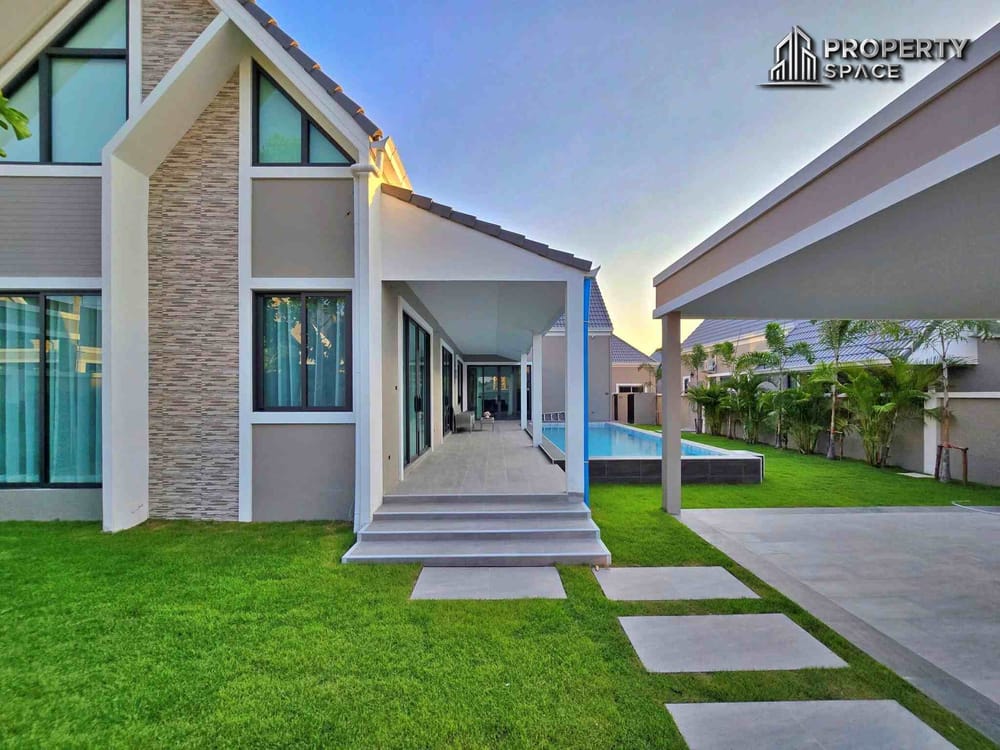 Luxury 3-Bedroom Nordic Pool Villa Near Mabprachan Lake Pattaya – For Sale Image 3