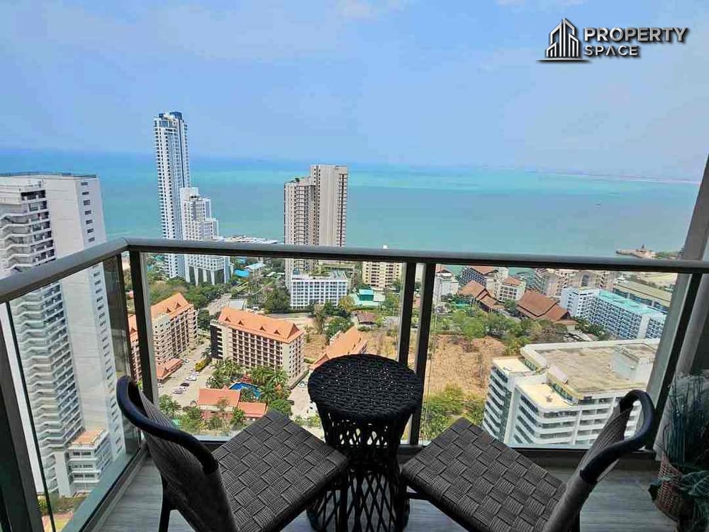 High-Floor 1-Bedroom Sea View Condo for Rent at The Riviera Wongamat Image 3
