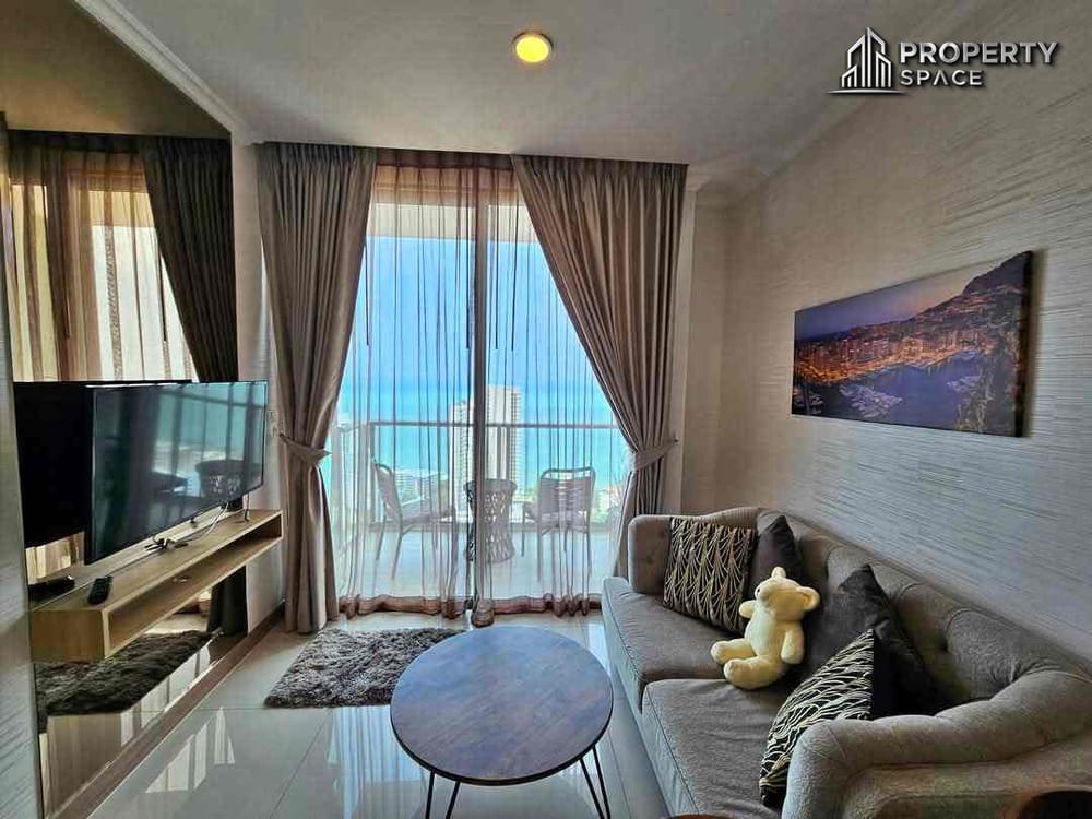 High-Floor 1-Bedroom Sea View Condo for Rent at The Riviera Wongamat Image 1