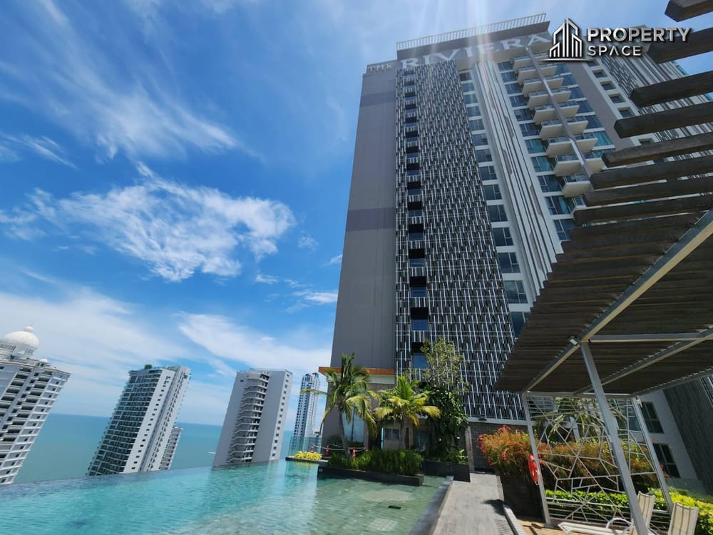 High-Floor 1-Bedroom Sea View Condo for Rent at The Riviera Wongamat Image 1