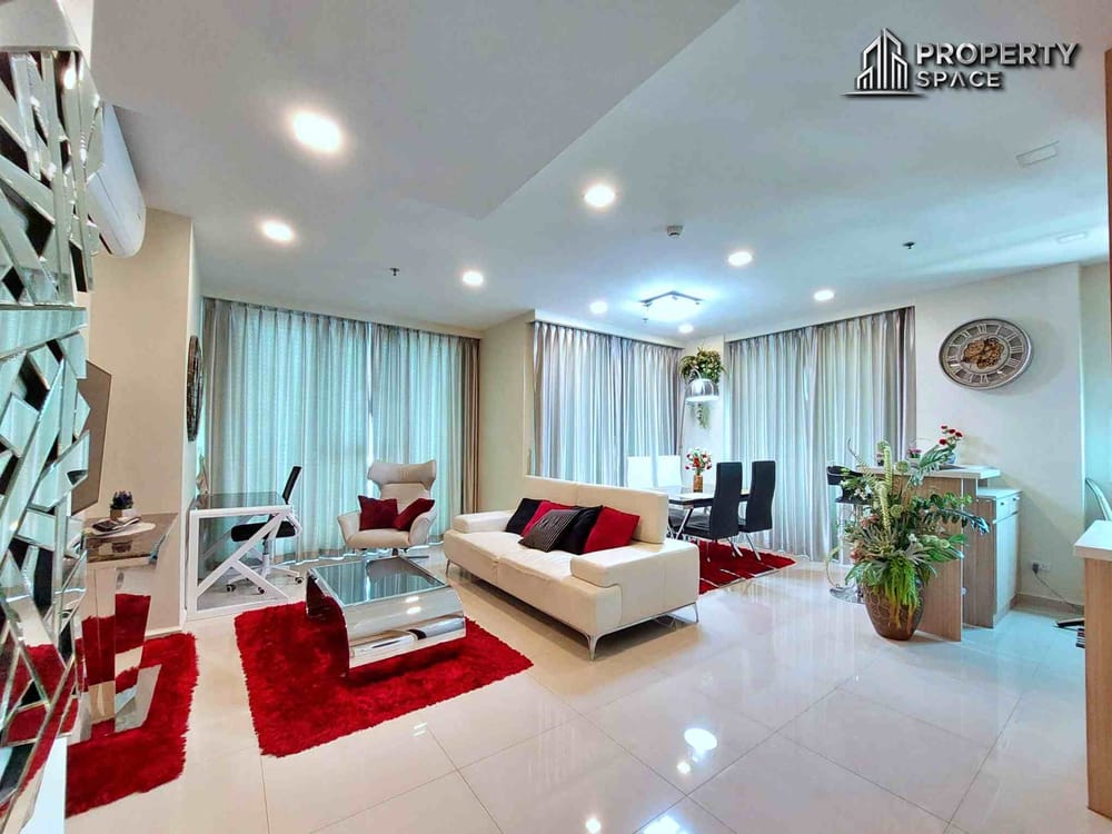 Spacious 2 Bedroom Corner Unit in City Garden Pattaya Condo For Sale And Rent Image 1