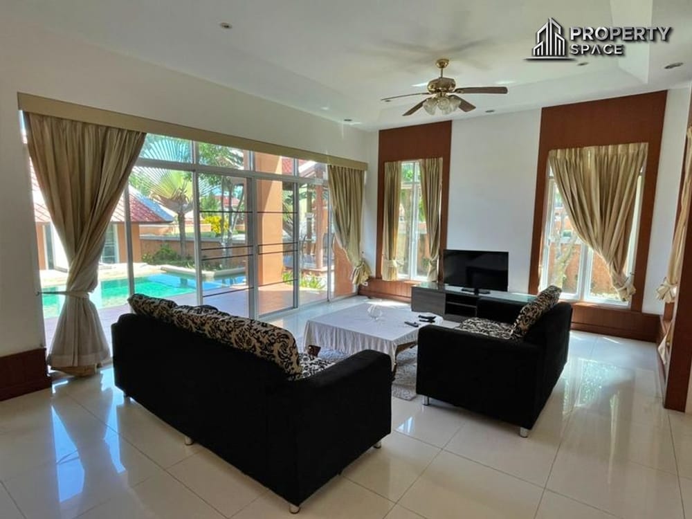 Spacious Modern Thai Style 5-Bedroom Pool Villa Near Regent International School Pattaya For Rent Image 5