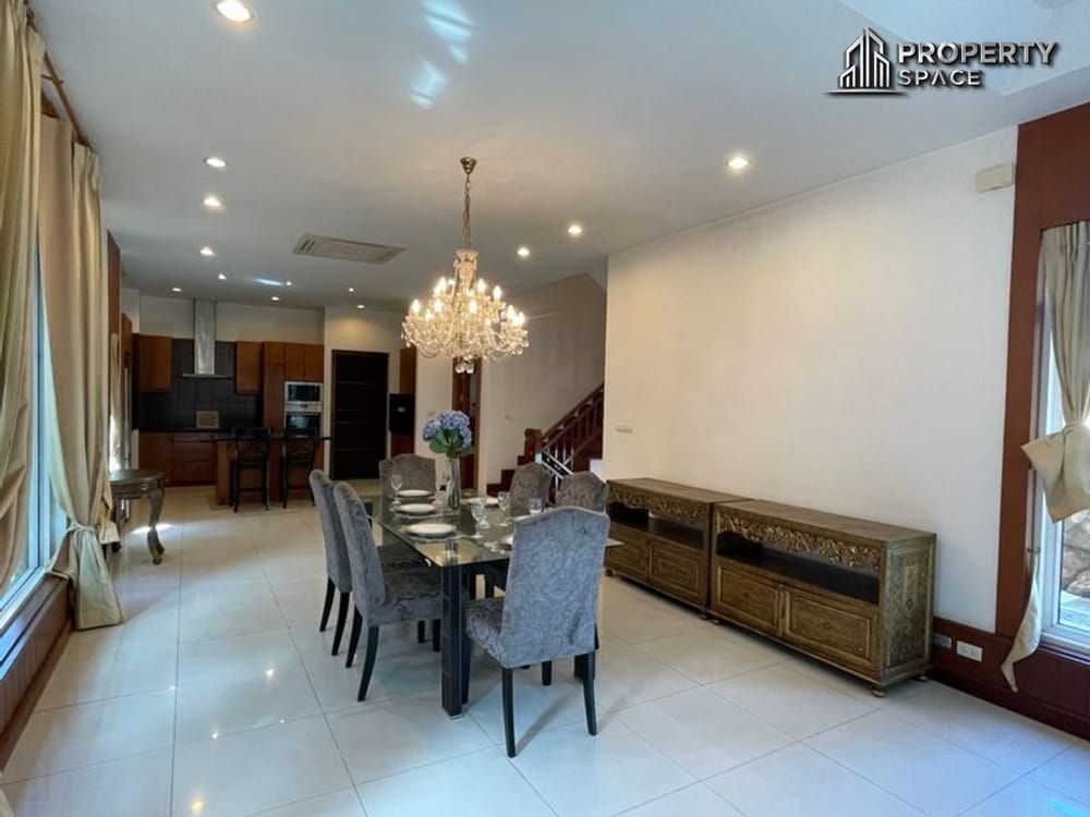 Spacious Modern Thai Style 5-Bedroom Pool Villa Near Regent International School Pattaya For Rent Image 6