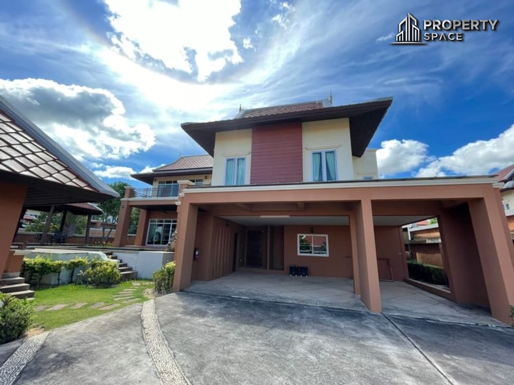 Spacious Modern Thai Style 5-Bedroom Pool Villa Near Regent International School Pattaya For Rent Image 4