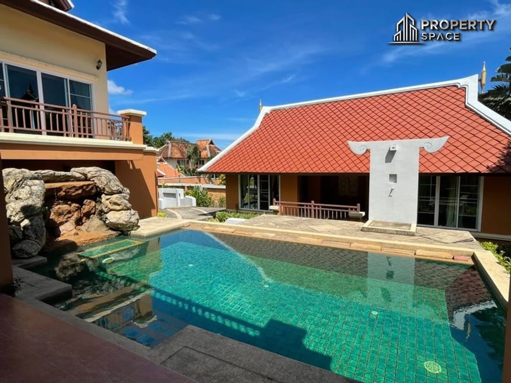 Spacious Modern Thai Style 5-Bedroom Pool Villa Near Regent International School Pattaya For Rent Image 3