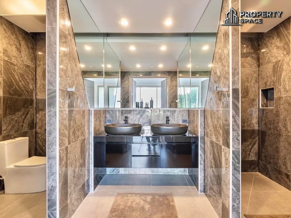 Unparalleled Sea View: Large 2-Bedroom Luxury Unit in The Cove Wongamat Condo For Rent Image 17