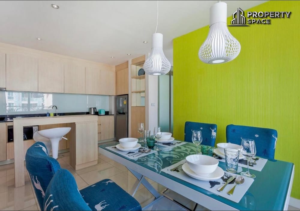 Stylish 2 Bedroom Condo With Pool View In Grande Caribbean Pattaya For Rent Image 4